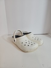 Croc Clogs Mens 7 Womens 9 White Classic Slip On Foam Clog Lightweight Casual