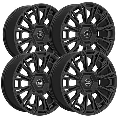 (Set of 4) Drastic DS12 20x8.5 5x112/5x4.5'' +35mm Gloss Black Wheels Rims