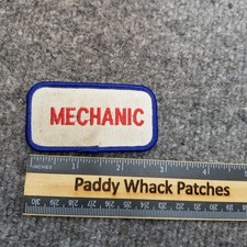 Vintage Mechanic Patch Work Uniform Name Tag Car Shop V8n
