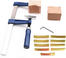 Guitar Bass Fingerboard Fret Press Insert Tool  9Pcs Radian Fret Press Caul Ins