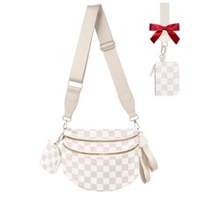 Cross Body Bag for Women Checkered Crossbody Bags Bum Bag for Women Fanny Pac...