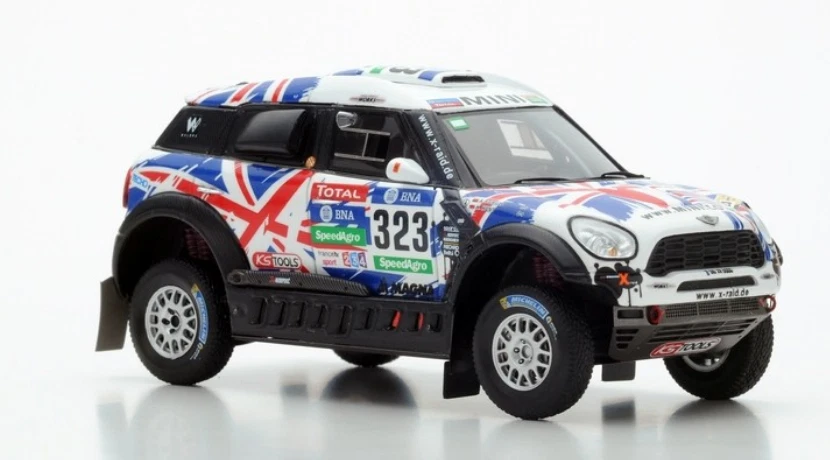TSM MODEL - MINI All4 Racing #323 X-raid Team Hunt-Schulz 10° Rally Dakar 201... - Immagine 4 di 4