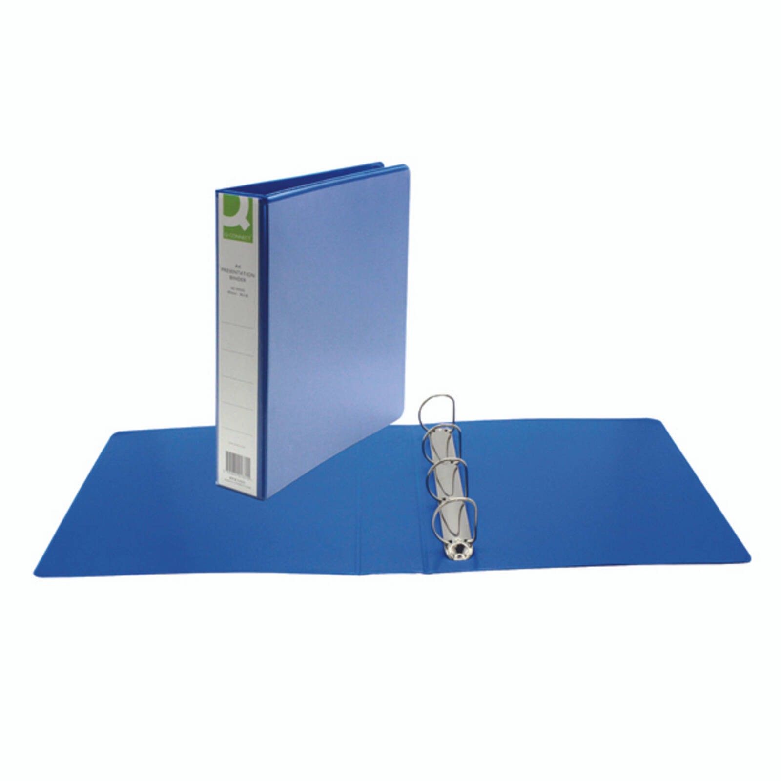 Q-Connect  Presentation 40Mm 4D Ring Binder A4 Blue Pk 1 -  - Image 3