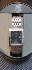 Citizen Eco-Drive Tank Style Watch BH1370-51E Stainless Steel Bracelet With Box