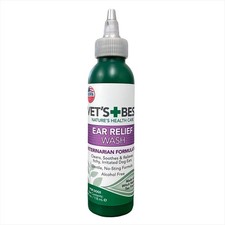 Vet's Best Ear Relief Wash Cleaner for Dogs 4 oz Natural Soothing Solution