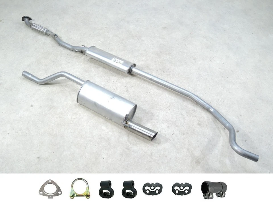 Auspuff Set Neu für Opel Corsa D 1.4 2006-2014 Mitteltopf Endtopf Anbauteile - Bild 1 von 1