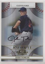 2008 Donruss Threads Rookie 657/875 Josh Tomlin #134 Auto 0g4