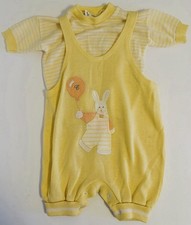 Kid  s 1970  s Big Balloon Bunny And Balloon Themed Two Piece Romper Vintage