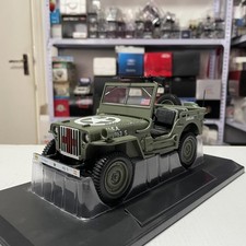 Norev 1/18 1944 Willys Jeep US Army Green Diecast Military Vehicle Model