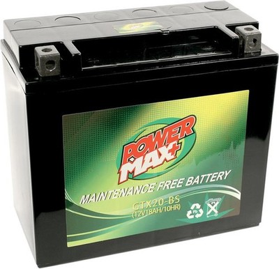 Power Max Maintenance-Free Battery YTX20-BS #GTX20-BS