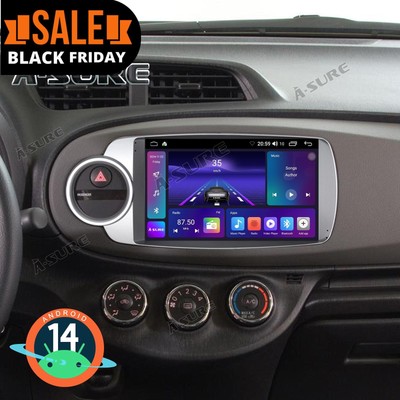 64G Android 14 Wireless Carplay BT GPS Autoradio Navi für Toyota Yaris 2011-2018