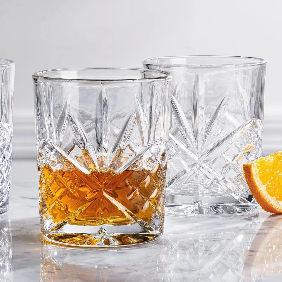 Dublin Double Old Fashioned Glasses, 11oz, Set of 4.Unbreakable Light Crystal - Image 3 of 4