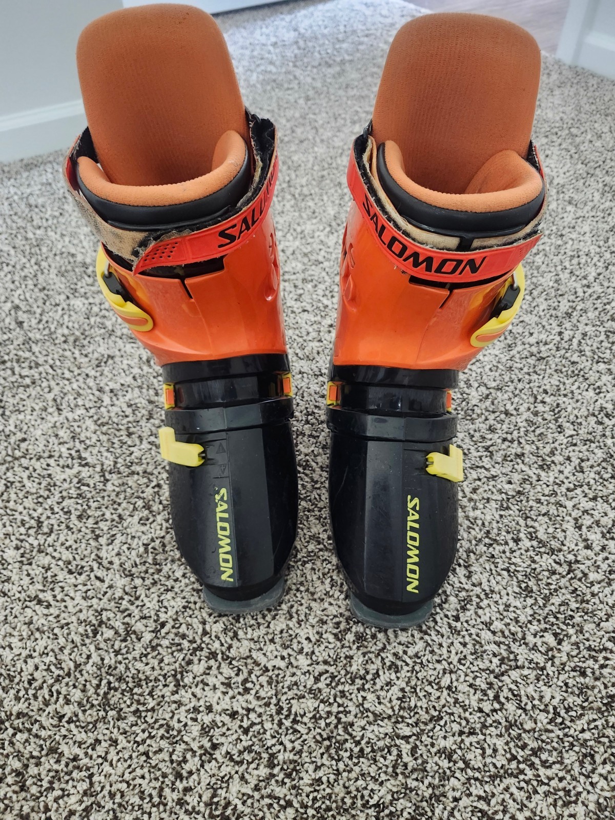 Scarponi da sci alpino downhill ingresso posteriore SALOMON SX 92 vintage uomo taglia 12)