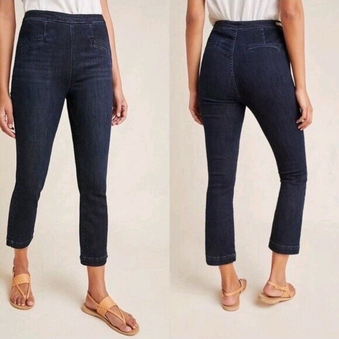 Anthropologie Pilcro & the Letterpress Women's High-Rise Capris Leggings 28