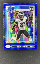 Quinyon Mitchell RC 2024 Panini Donruss Optic Rated Rookie Blue Hyper Prizm