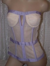La Perla Leifa Collection Fashion Bustier Strapless Nude Silk 34B 44 8 3170