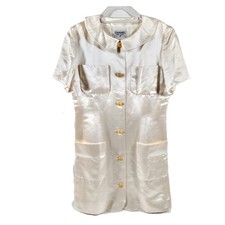 Chanel Dress Ladies Cotton Silk 4740510