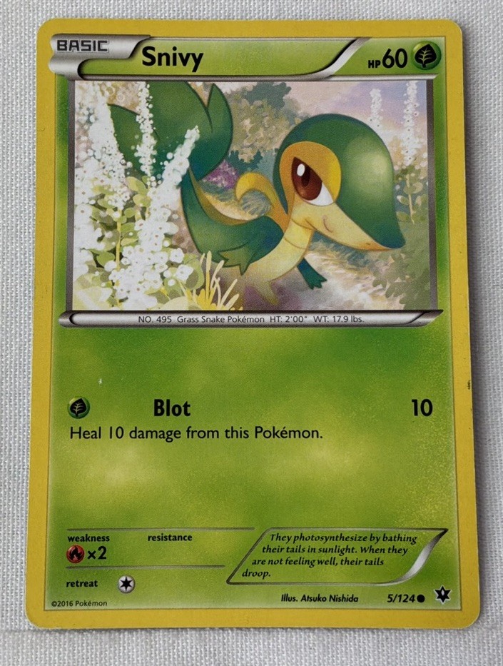Snivy 5/124 - Fates Collide - Common - Pokemon Card TCG - LP