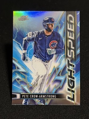 2025 Topps Chrome Cosmic Pete Crow-Armstrong Light Speed #LS-3 Chicago Cubs
