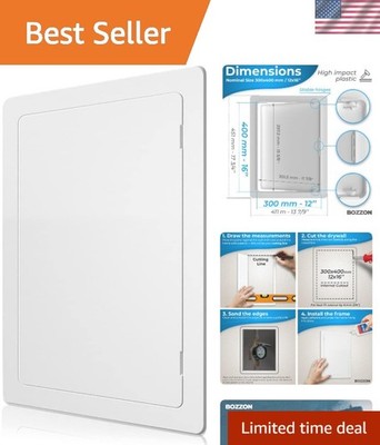 Modern 12x16 Inch Access Panel for Drywall - Durable, Easy Install, White Color