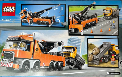 LEGO 60467 City Tow Truck 793 pcs for Ages 8+ Clane truck Block