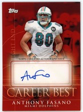 2009 Topps Career Best Anthony Fasano Auto #CBA-AF