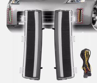For Nissan 350Z LCI 06-09 LED Turn Signal Lights Side Marker Lamp+DRL Switchback