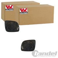 2X Van Wezel Spiegelglas Unbeheizt Passend FüR Seat Arosa Cordoba Ibiza Leon Tol