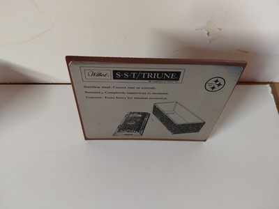 Vtg Wilbert Burial Vault Casket Salesman Sign Circa 1970