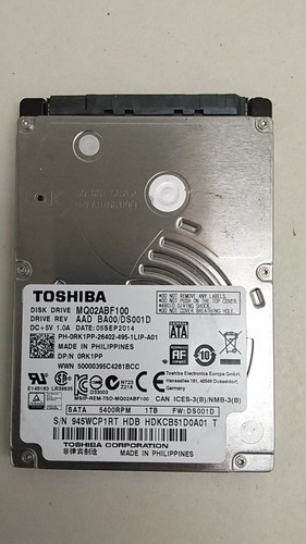 Toshiba MQ02ABF100 1 TB 2,5 Zoll SATA III Laptop HDD 5400 RPM 16 MB Cache
