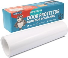 Door Protector from Dog Scratching, Clear Vinyl 8.3"W x 118"L,