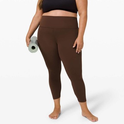 Lululemon Align Pant II 25'' Leggings Size 10 Brown Earth Nulu W5CTAS