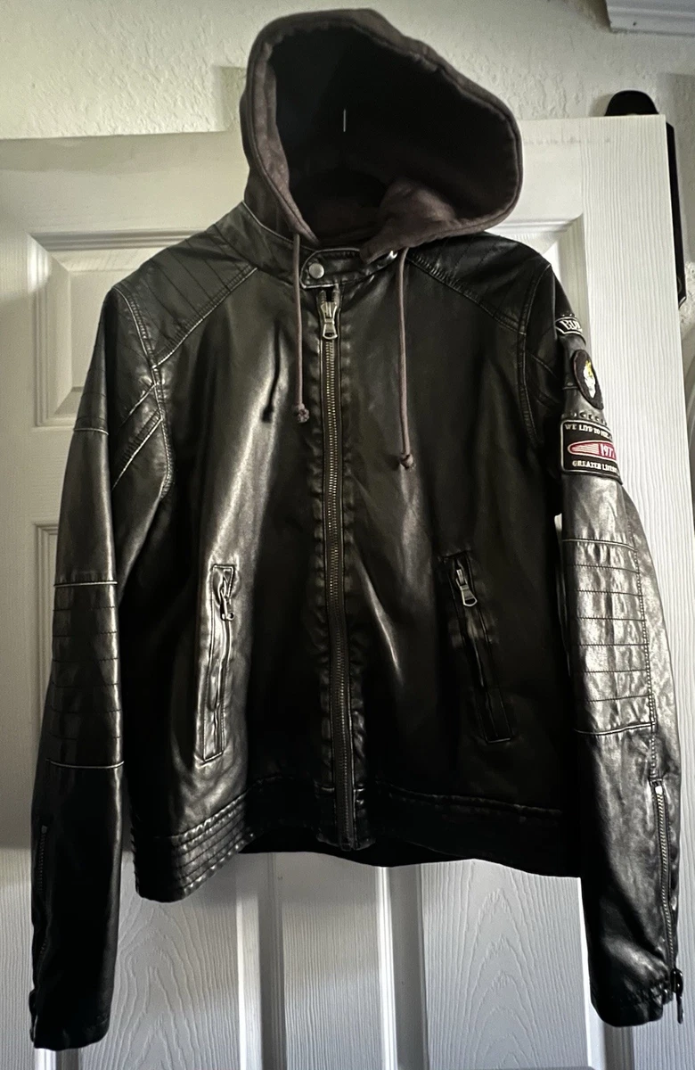Buffalo Motorcycle Coats, Jeans Faux Leather Outer Shell Jackets