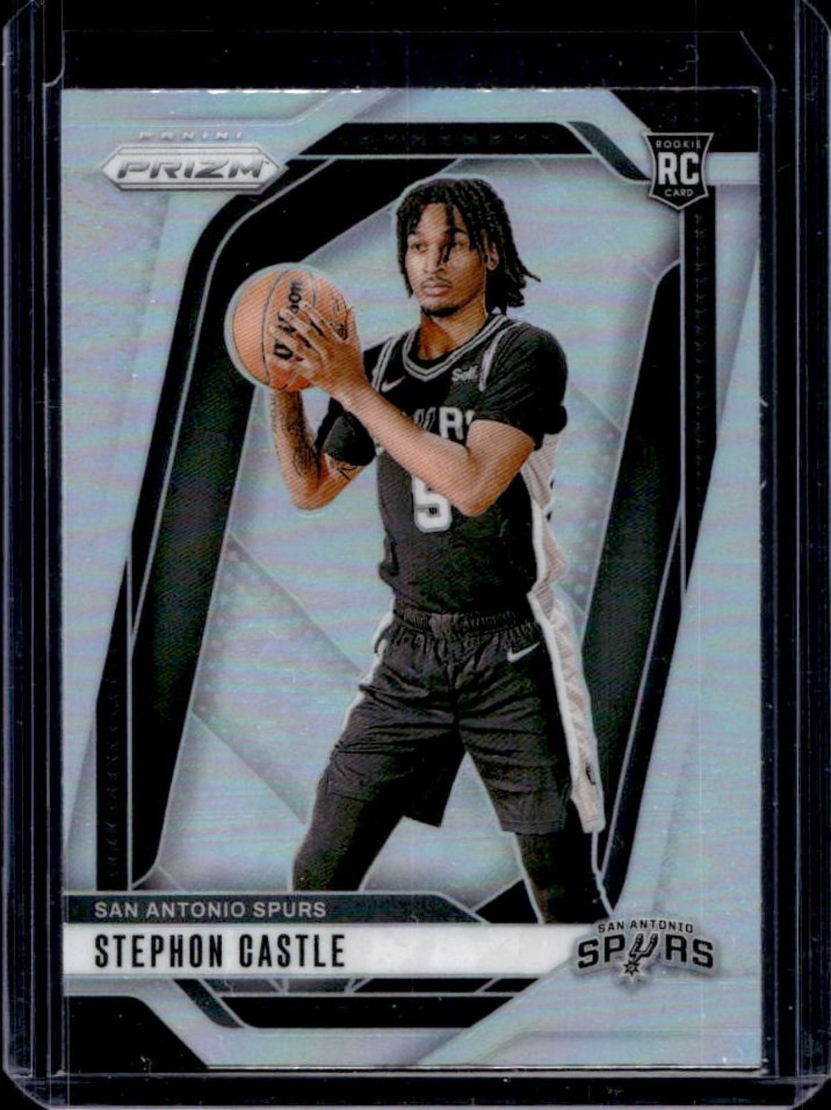 2024-25 Panini Prizm Stephon Castle RC Silver Rookie #234 Spurs