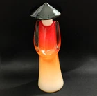 Vintage Murano Italy Art Glass Asian Chinese Figurine MCM Gradient Sculpture 11"