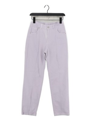 Oui Women's Jeans UK 8 Purple Polyester with Elastane Straight