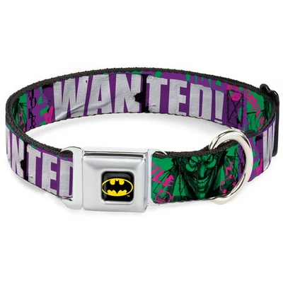 INJUSTICE LEAGUE Dog Collar BMC-Batman Black/Yellow THE JOKER WANTED Smiling Pose and (US IMPORT)