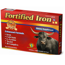 Hierro Vitaminado Iron Liquid Dietary Supplement 10 X 15ml Ampolletas