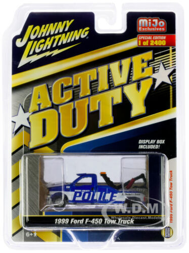Johnny Lightning 1999 Ford F-450 camion di rimorchio Shore Johnny Lightning 1999 Ford F-450 camion di rimorchio Shore