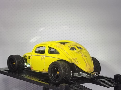 Hot Wheels Transformers Custom Volkswagen Beetle Bumblebee Walmart EXL CUSTOM RR - Picture 7 of 12