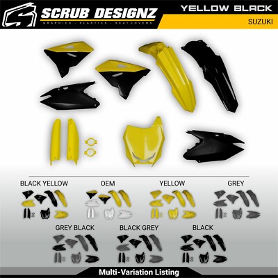 Polisport Restyle Suzuki RM125 RM250 2001-2003 Plastic kit + fork guards