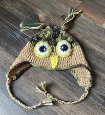 Handknitted Youth Owl Winter Hat