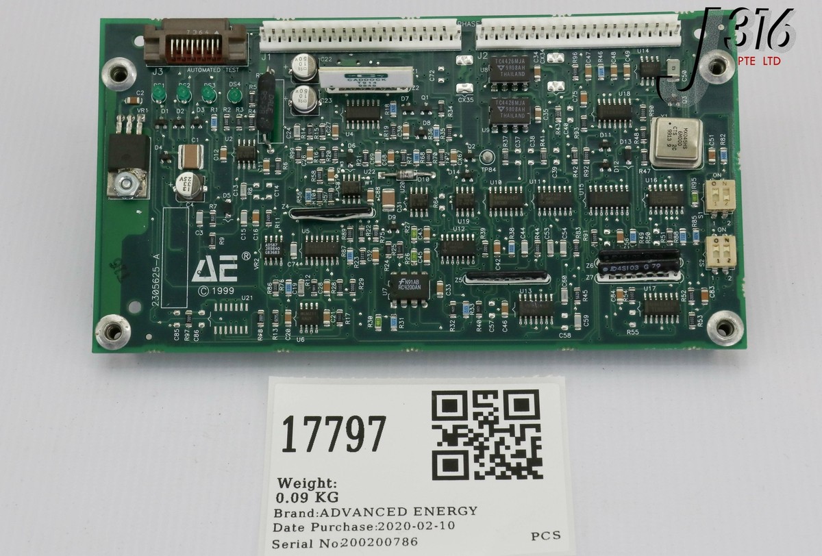 マッチ 17797 ADVANCED ENERGY PCB, RFG 2K2V PHASE CONTROL W/ ACTIVE DISS