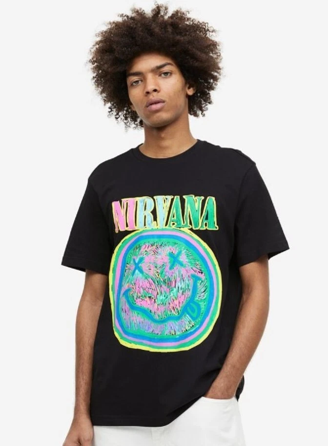 H&m clearance nirvana shirt