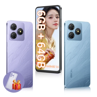 Blackview OSCAL FLAT 2C Smartphone 6GB+64GB 6,56" Android 14 Handy Ohne Vertrag