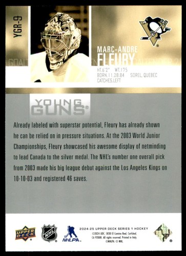 2024-25 UPPER DECK SERIES 1 HOCKEY YOUNG GUNS YG RENEWED -PICK FROM LIST- U-PICK - Picture 21 of 130
