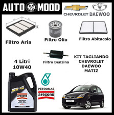 Kit Tagliando Chevrolet Matiz Spark Benzina Gpl Dal 2005 4 Filtri + 4 OLIO 10W40