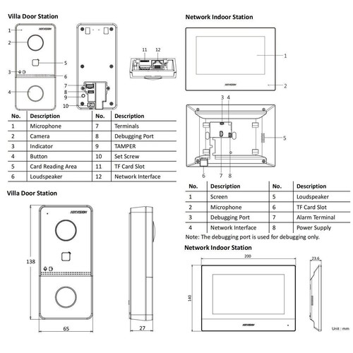 Hikvision IP Video Intercom Kit DS-KIS603-P(C) WIFI POE Doorbell Door Station AU - Picture 5 of 15