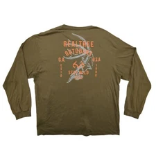 Realtree Outdoors Shirt Mens Large Long Sleeve Hunting Stay Wild Graphic 1986