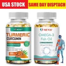 Turmeric Curcumin with Bioperine Omega-3 Fish Oil High Potency Joint Support